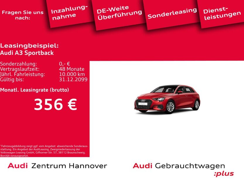 Audi A3 27.215 km 22.900 € Hannover 30179