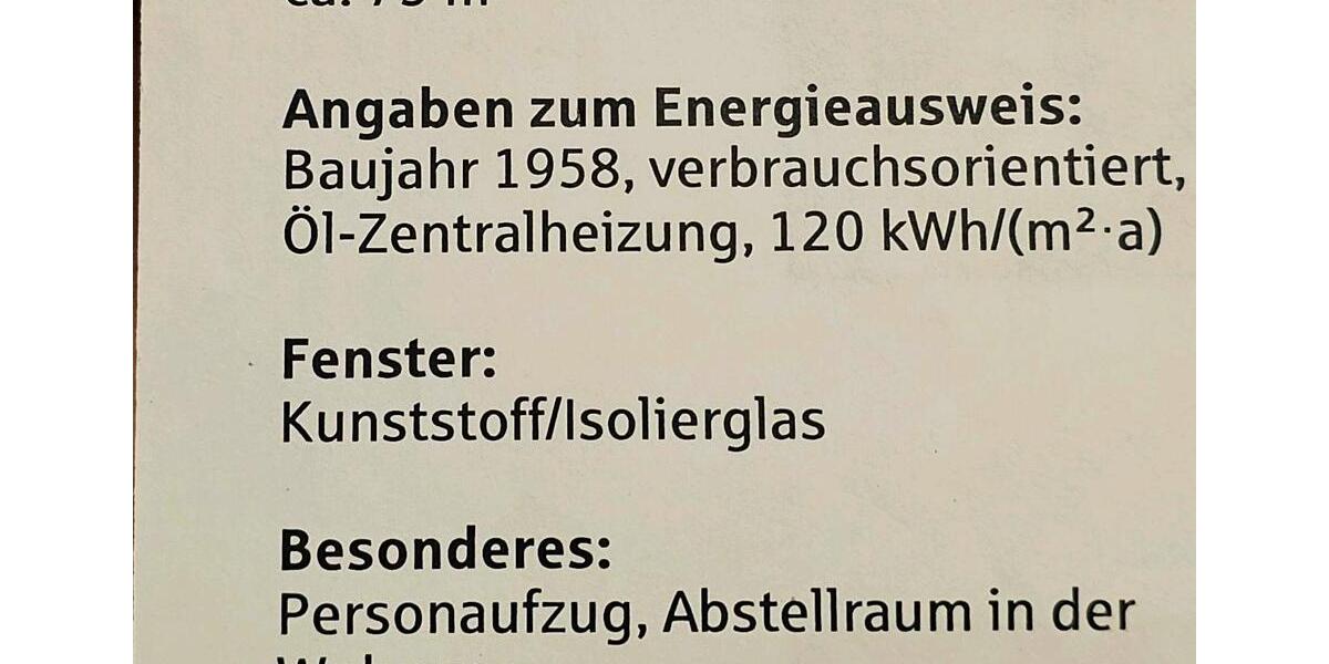 Etagenwohnung Hildesheim Himmelsthür - 3 Zimmer, 75 m&sup2;, 92.000&euro; | Angebot:25540983