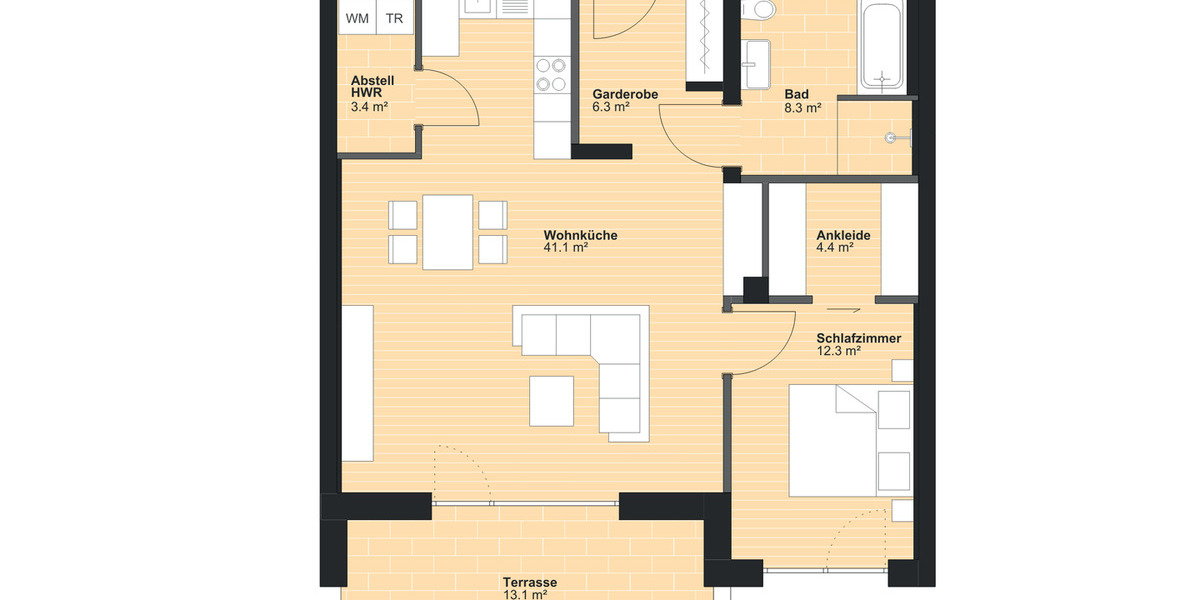 Etagenwohnung Volkach - 2 Zimmer, 82 m&sup2;, 452.000&euro; | Angebot:26028397