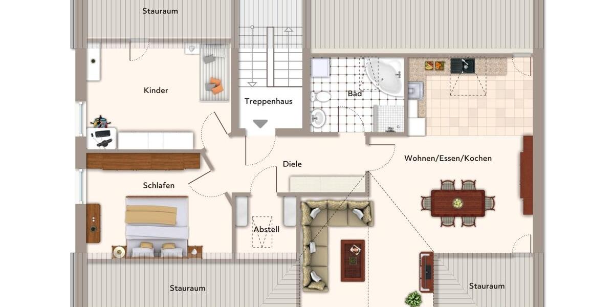 Dachgeschoßwohnung Schongau - 3 Zimmer, 95 m&sup2;, 269.000&euro; | Angebot:26069122