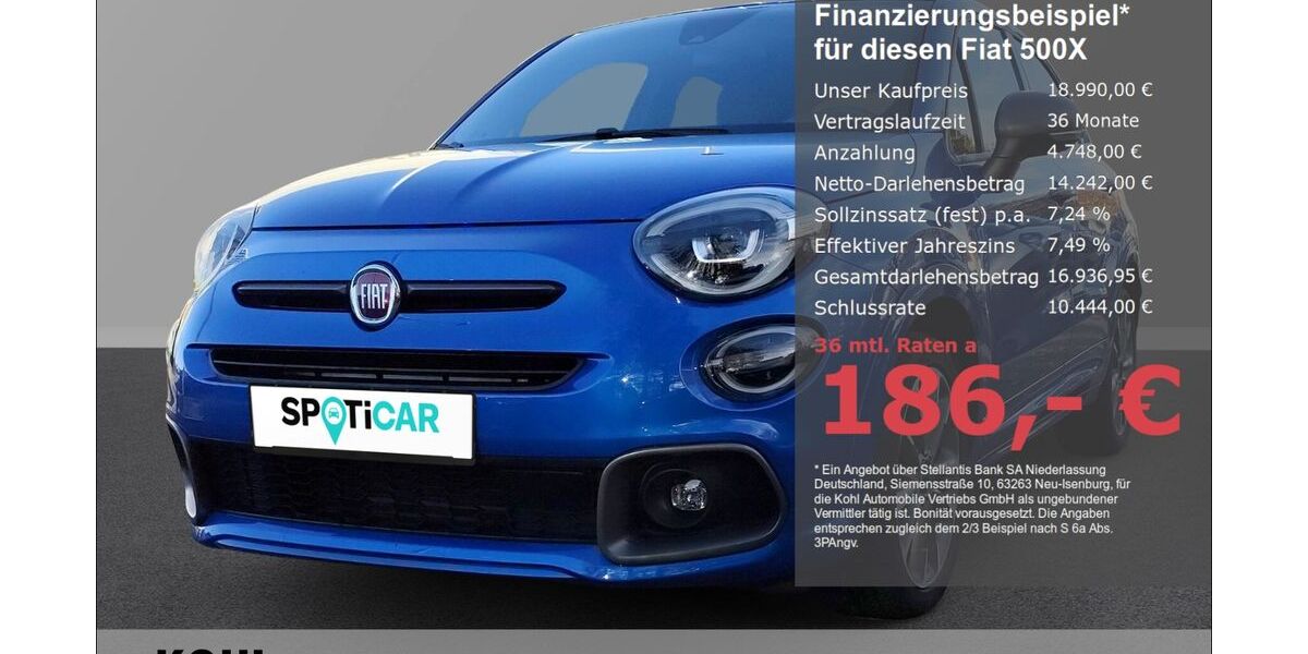 Fiat 500X 14.950 km 18.990 &euro; Aachen 52078
