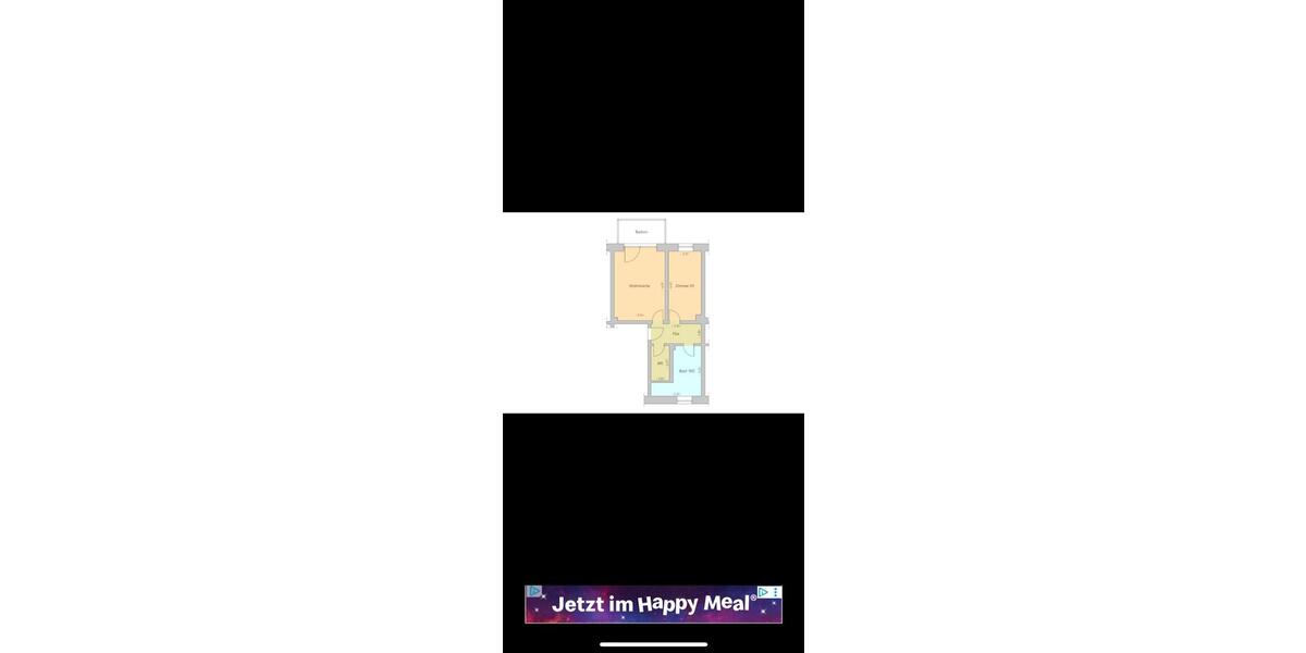 Etagenwohnung Satow - 1.5 Zimmer, 42 m&sup2;, 380&euro; | Angebot:26316732