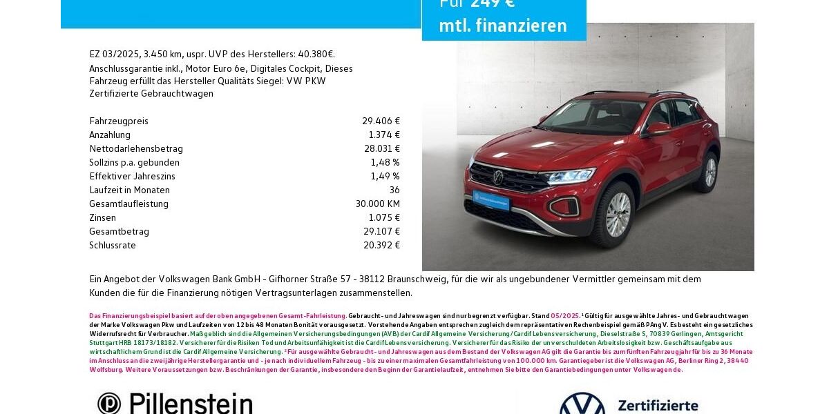 VW T-Roc 3.450 km 28.907 &euro; Fürth 90762