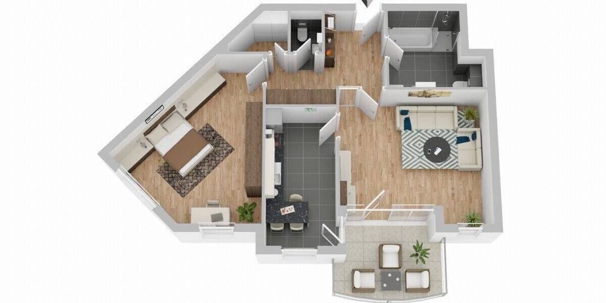 Etagenwohnung Rheine Altenrheine - 2 Zimmer, 79 m&sup2;, 199.000&euro; | Angebot:25665459