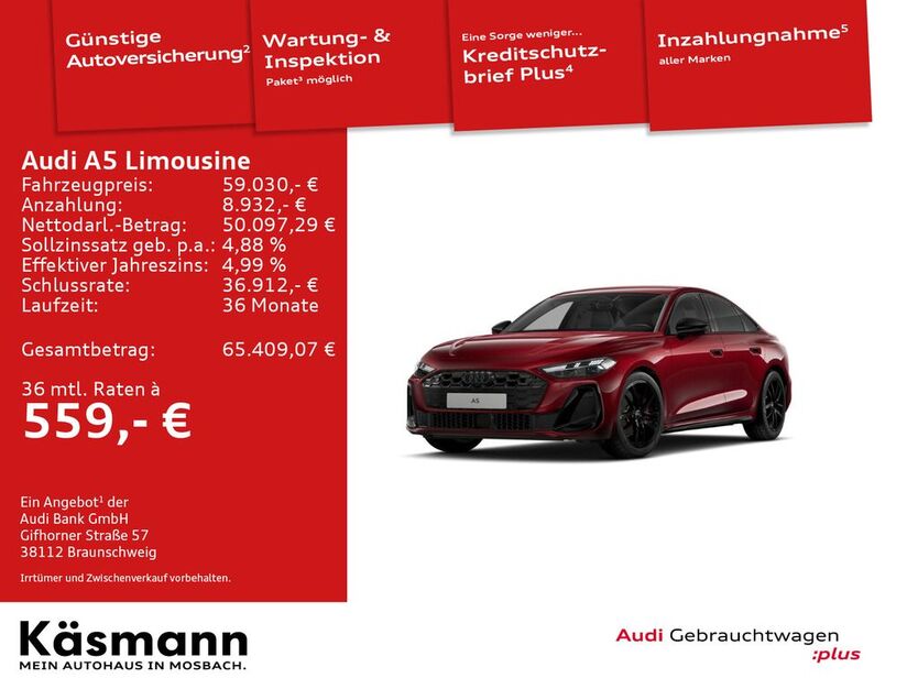 Audi A5 9.900 km 59.030 € Mosbach 74821