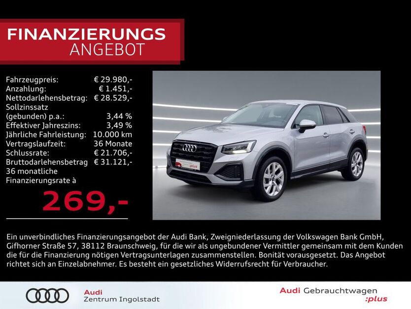 Audi Q2 25.335 km 29.980 € Ingolstadt 85057