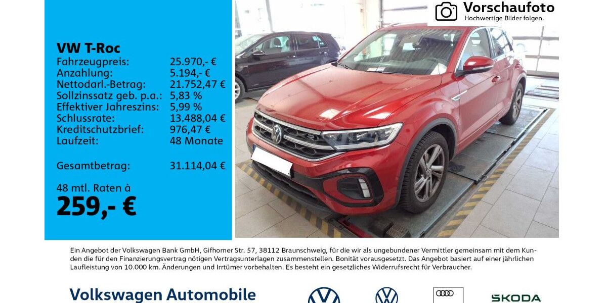 VW T-Roc 22.000 km 25.970 &euro; Leipzig 04277