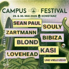 Campus Festival Konstanz 2026 - Kombiticket Freitag & Samstag 29.05.2026 Bodenseestadion