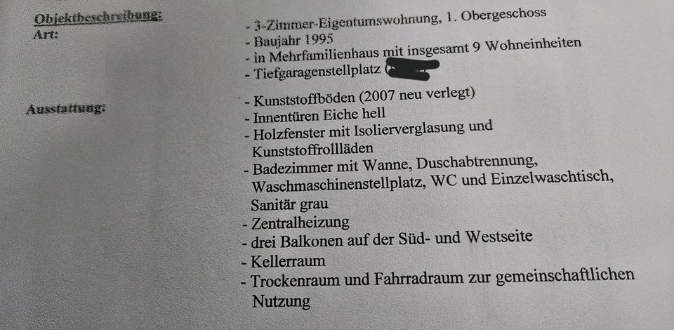Etagenwohnung Burgoberbach - 3 Zimmer, 79 m&sup2;, 220.000&euro; | Angebot:24768477