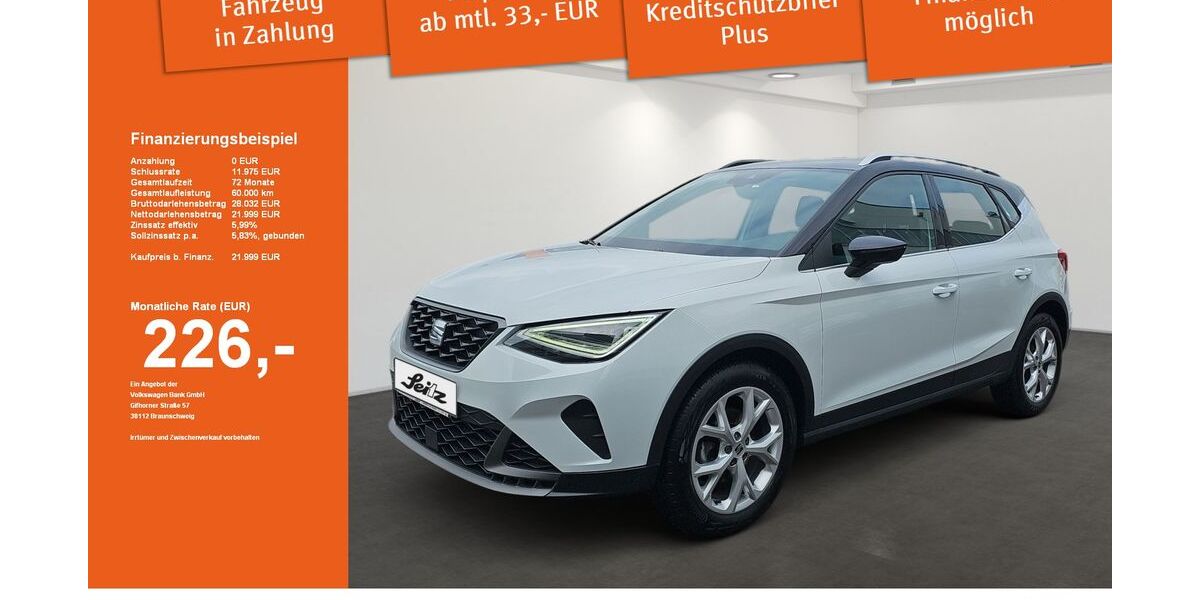 Seat Arona 27.575 km 21.590 &euro; Memmingen 87700