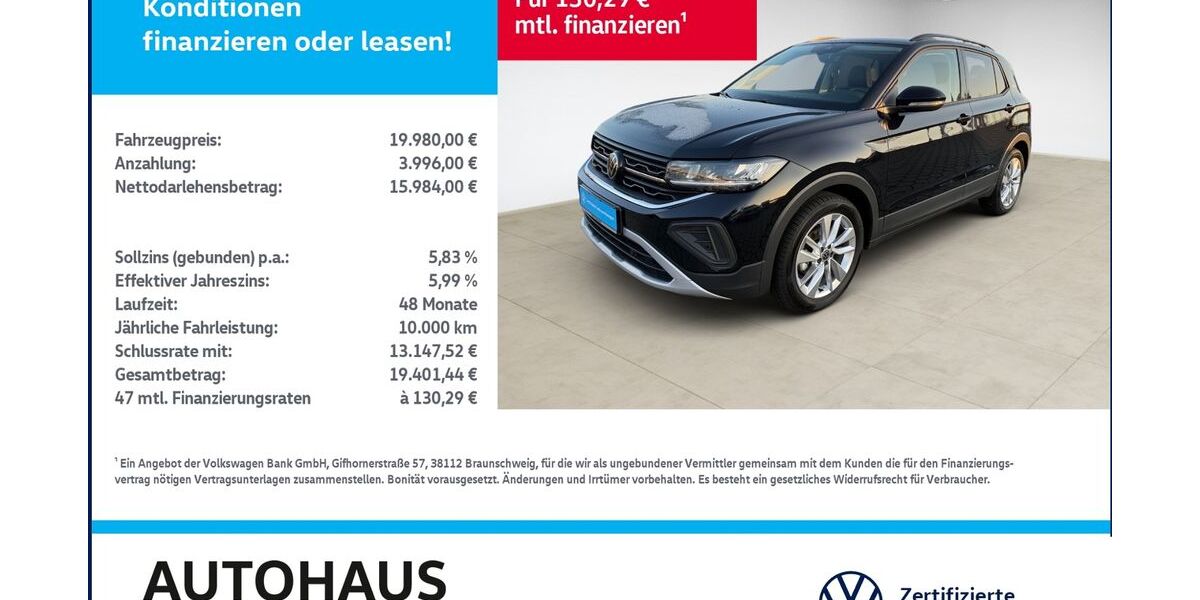 VW T-Cross 18.056 km 19.980 &euro; Bitterfeld-Wolfen 06749
