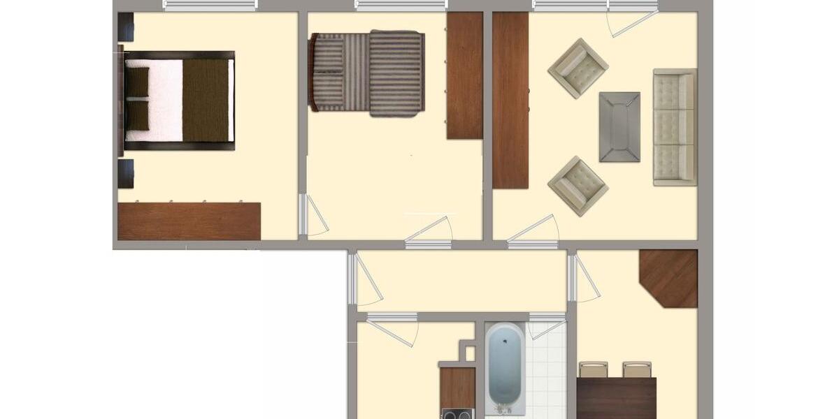 Etagenwohnung Sangerhausen - 4 Zimmer, 72 m&sup2;, 430&euro; | Angebot:26662546