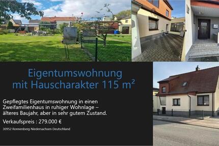 Wohnung Ronnenberg - 4 Zimmer, 115 m&sup2;, 279.000&euro; | Angebot:25495626