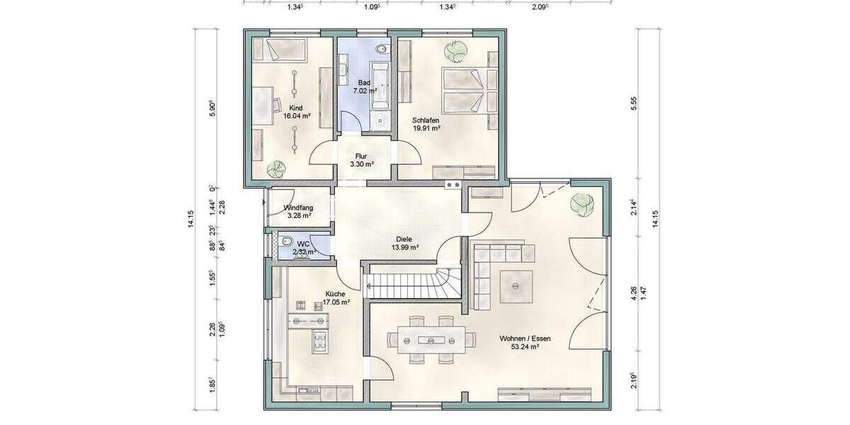 Bungalow Bliedersdorf - 3 Zimmer, 132 m&sup2;, 249.000&euro; | Angebot:25740911