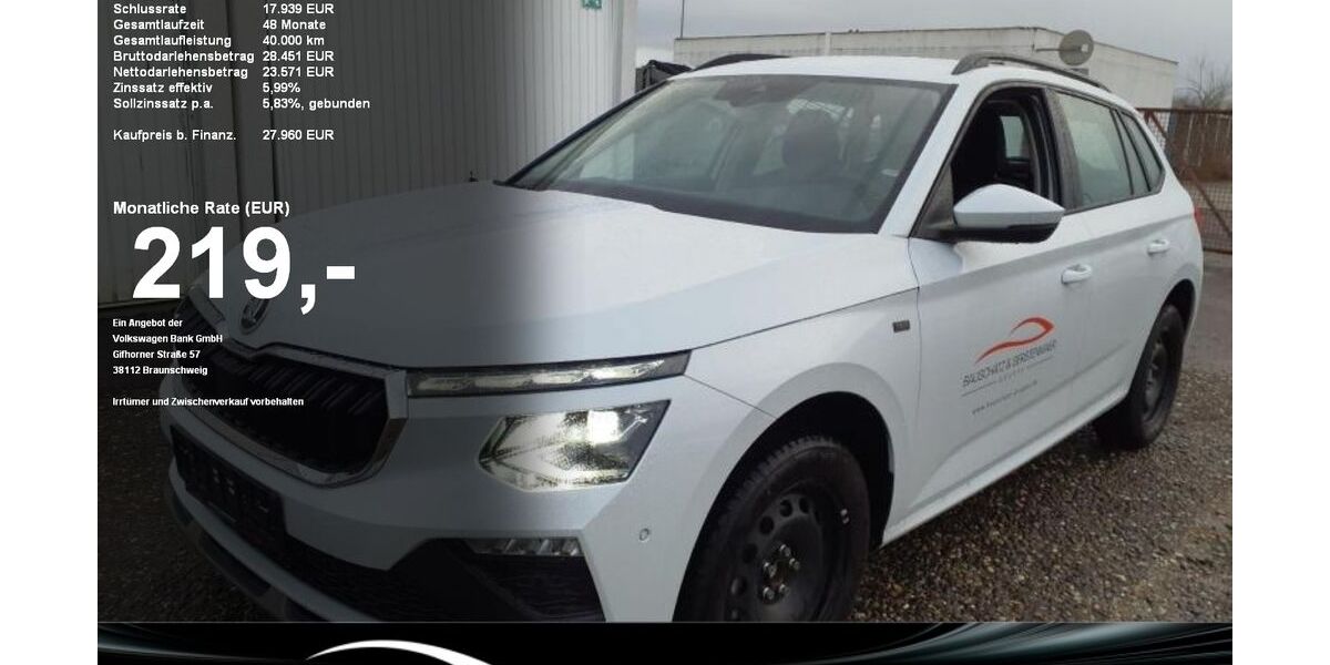 Skoda Kamiq 3.522 km 27.960 &euro; Baden-Baden 76530