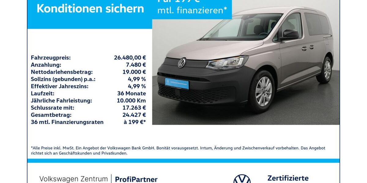 VW Caddy 6.621 km 25.980 &euro; Leverkusen 51379