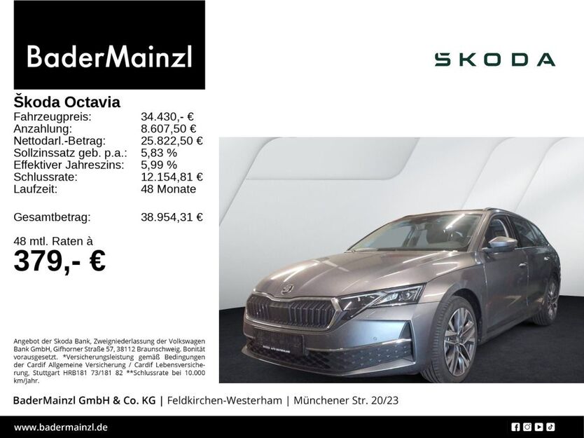 Skoda Octavia 3.579 km 34.430 € Feldkirchen/Westerham 83620