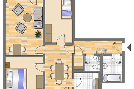 Wohnung zum Mieten in Düsseldorf 913 € 79.4 m² 3 zimmer