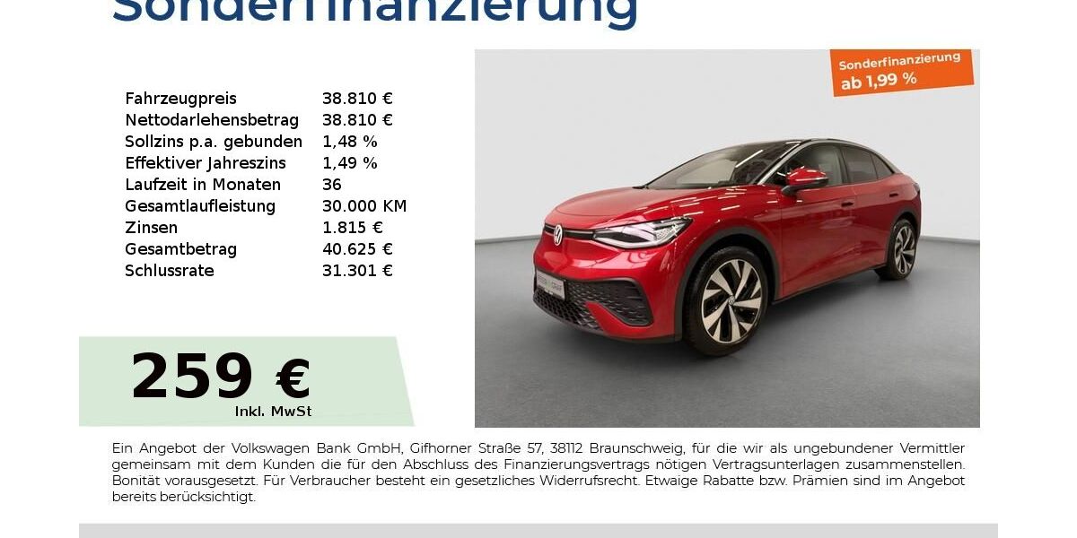 VW ID.5 11.041 km 38.810 &euro; Fürth 90763