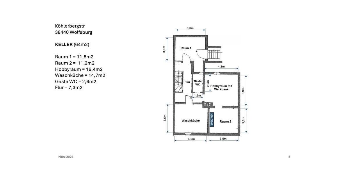 Doppelhaushälfte Wolfsburg - 5 Zimmer, 133 m&sup2;, 2.190&euro; | Angebot:25612679