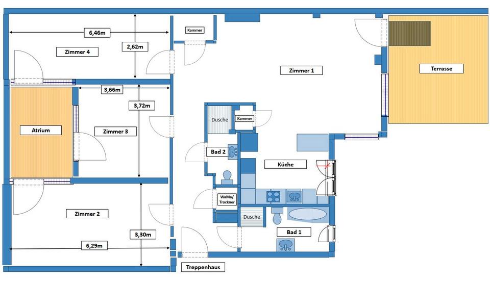 Dachgeschoßwohnung Berlin Mitte - 4 Zimmer, 135 m&sup2;, 850.000&euro; | Angebot:26261512