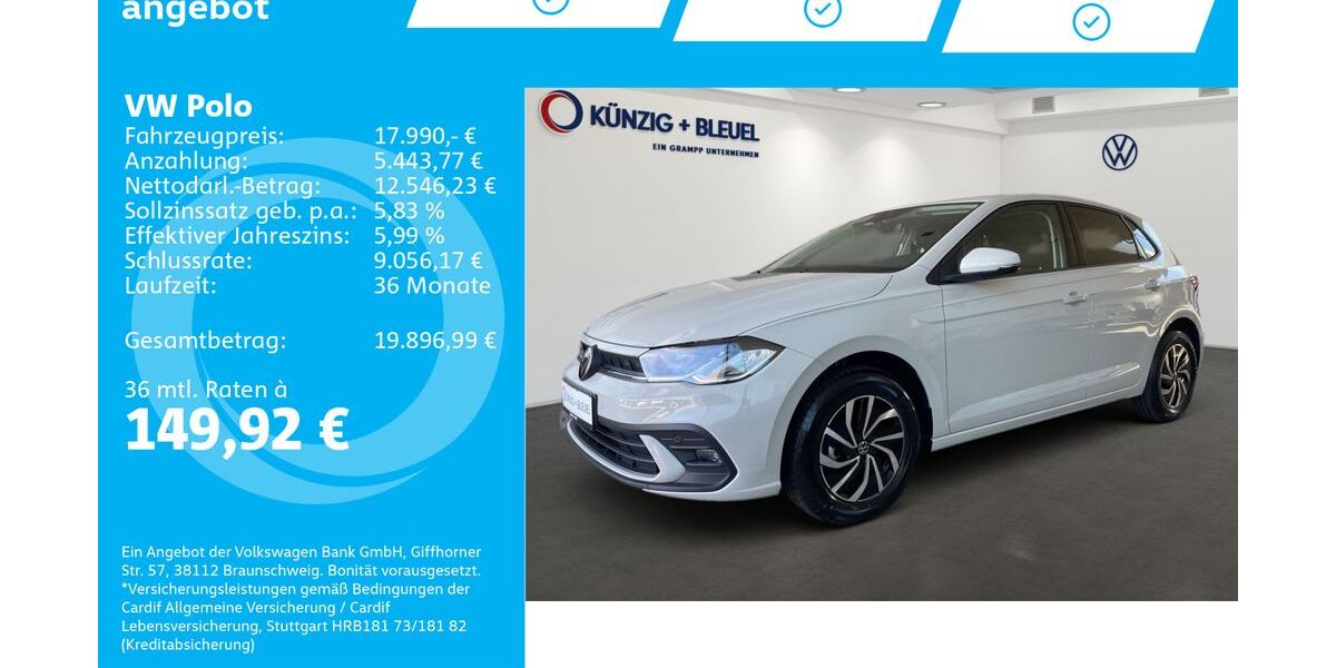 VW Polo 20.990 km 17.990 &euro; Aschaffenburg 63741