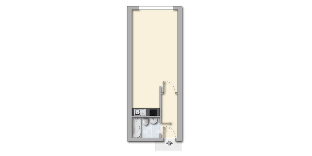 Erdgeschoßwohnung Ohrdruf - 1 Zimmer, 35 m&sup2;, 220&euro; | Angebot:26251310