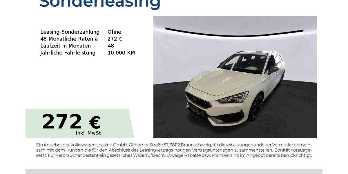 Cupra Leon 37.691 km 24.940 &euro; Bernburg 06406