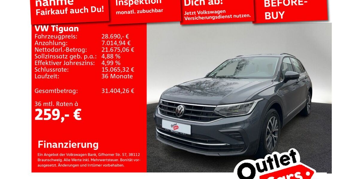 VW Tiguan 21.693 km 28.690 &euro; Senden 89250