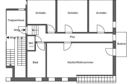 Wohnung Heide - 4 Zimmer, 90 m&sup2;, 950&euro; | Angebot:25571425