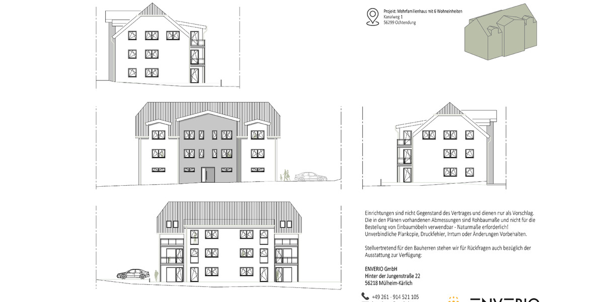 Dachgeschoßwohnung Ochtendung - 3 Zimmer, 105 m&sup2;, 1.150&euro; | Angebot:25719697