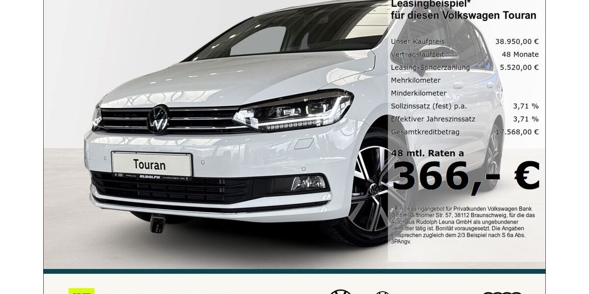 VW Touran 7.000 km 38.950 &euro; Leuna 06237