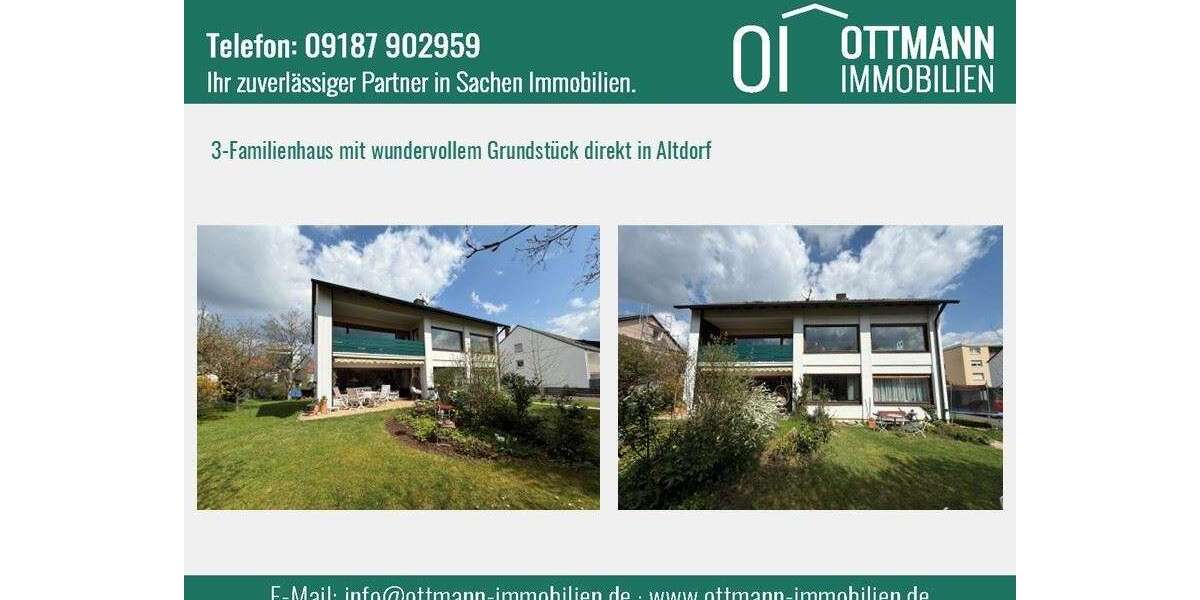 Einfamilienhaus Altdorf b. Nürnberg - 7 Zimmer, 250 m&sup2;, 695.000&euro; | Angebot:26250450