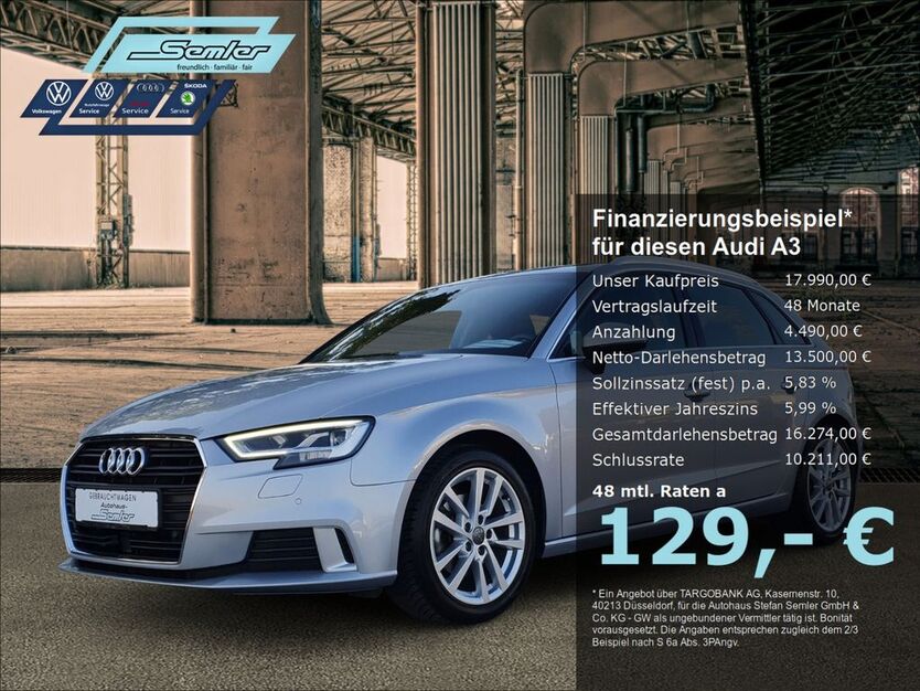 Audi A3 68.205 km 17.990 € Griesheim 64347