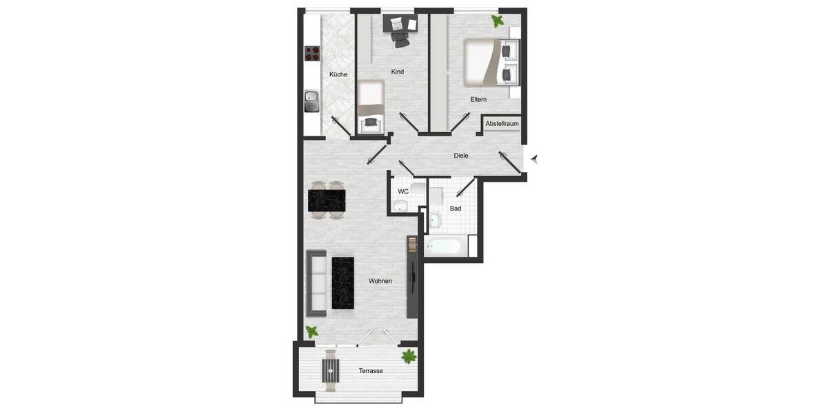 Etagenwohnung Dresden Seidnitz/Dobritz - 3 Zimmer, 74 m&sup2;, 215.000&euro; | Angebot:26309926