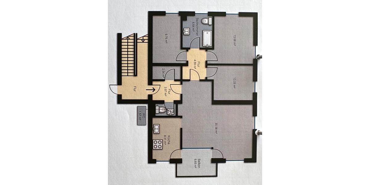 Hochparterre Bodenkirchen - 4 Zimmer, 92 m&sup2;, 299.000&euro; | Angebot:26511733