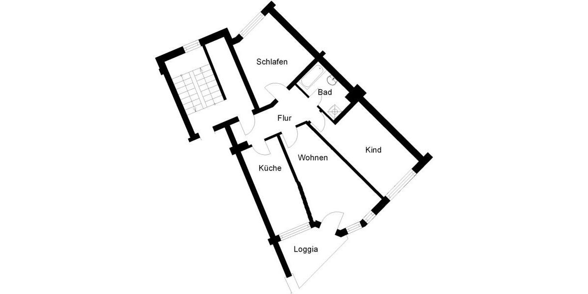 Etagenwohnung Osnabrück Eversburg - 3 Zimmer, 77 m&sup2;, 1.028&euro; | Angebot:24855740