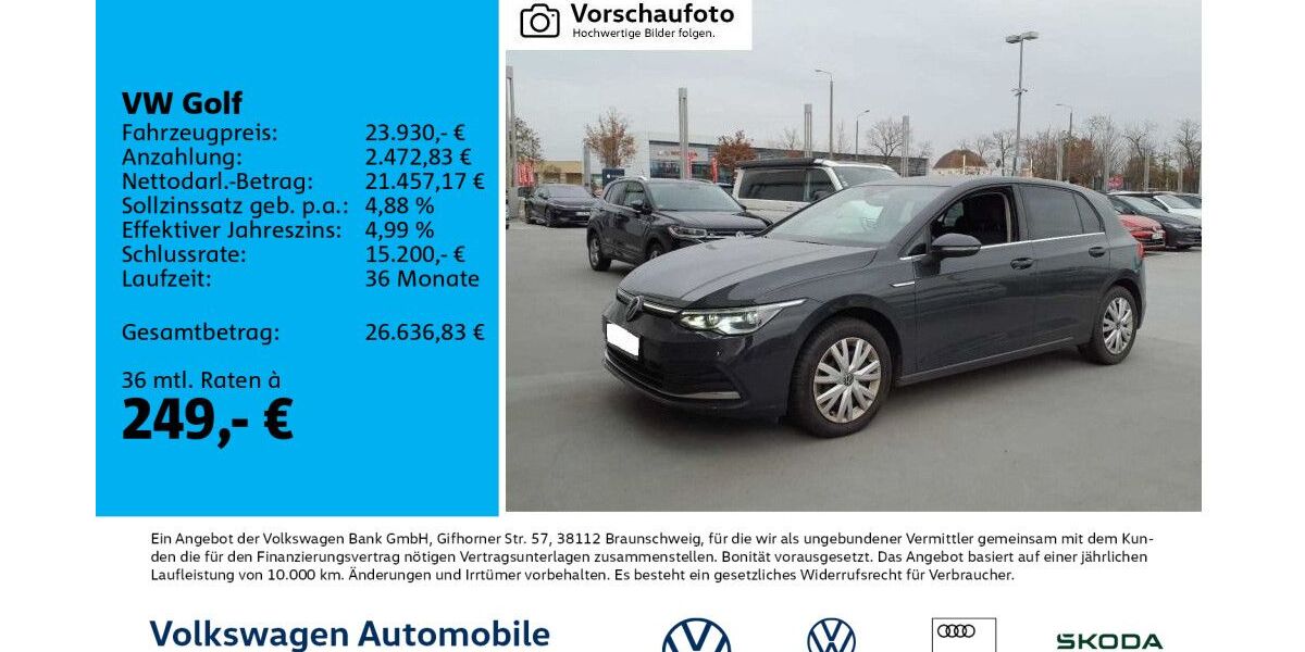 VW Golf 59.472 km 23.930 &euro; Leipzig 04277