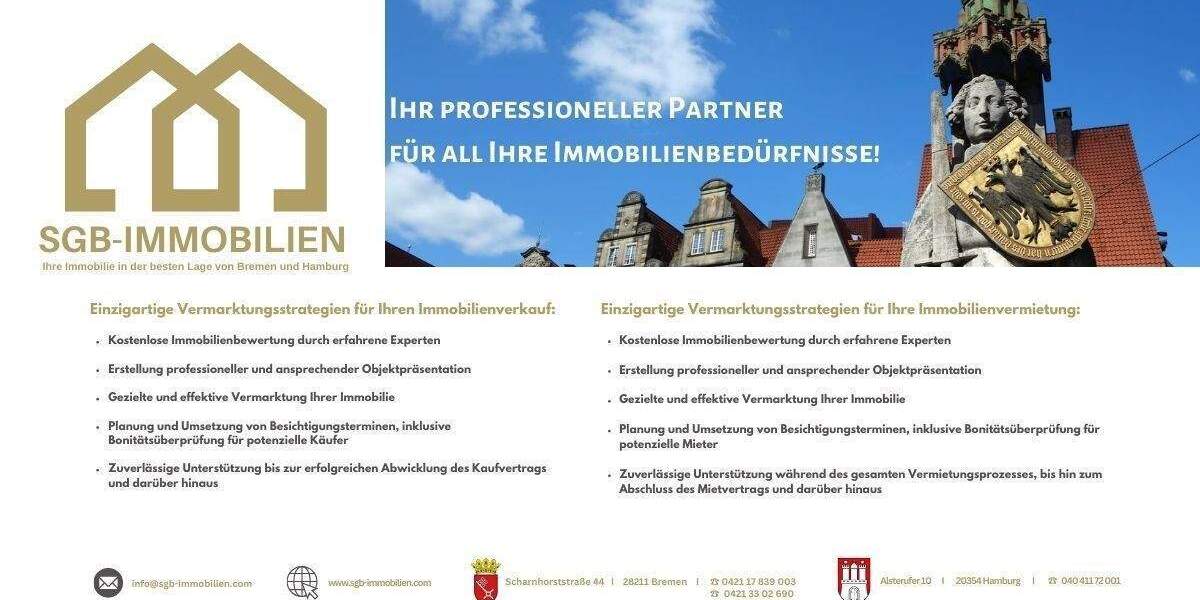 Reihenmittelhaus Achim Baden - 5 Zimmer, 126 m&sup2;, 299.000&euro; | Angebot:25820065