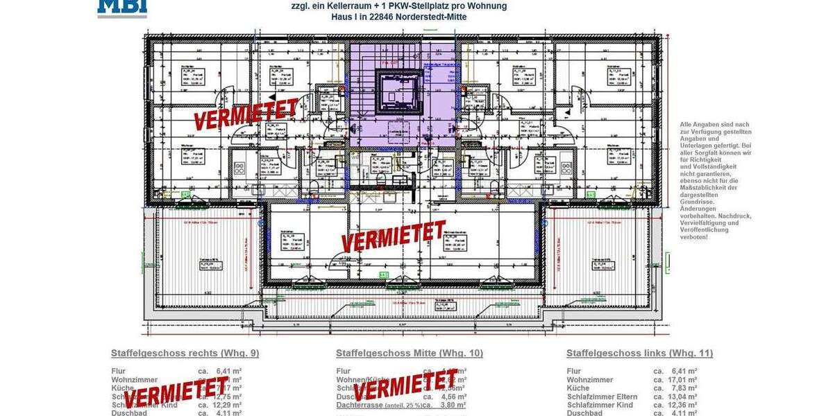 Terrassenwohnung Norderstedt Harksheide - 2 Zimmer, 49 m&sup2;, 1.080&euro; | Angebot:24793329