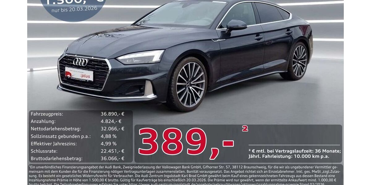 Audi A5 24.667 km 36.890 &euro; Ingolstadt 85057