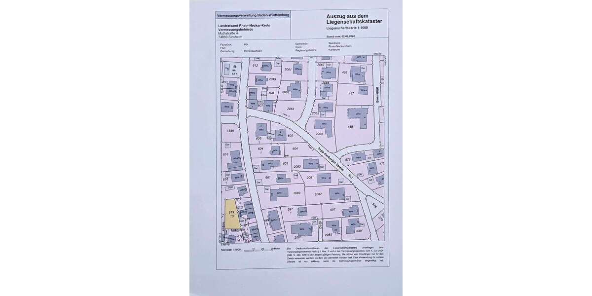 Grundstück Weinheim - 599.000&euro; | Angebot:25178843