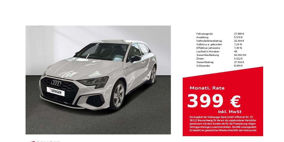 Audi A3 29.950 km 27.880 &euro; Bielefeld 33609