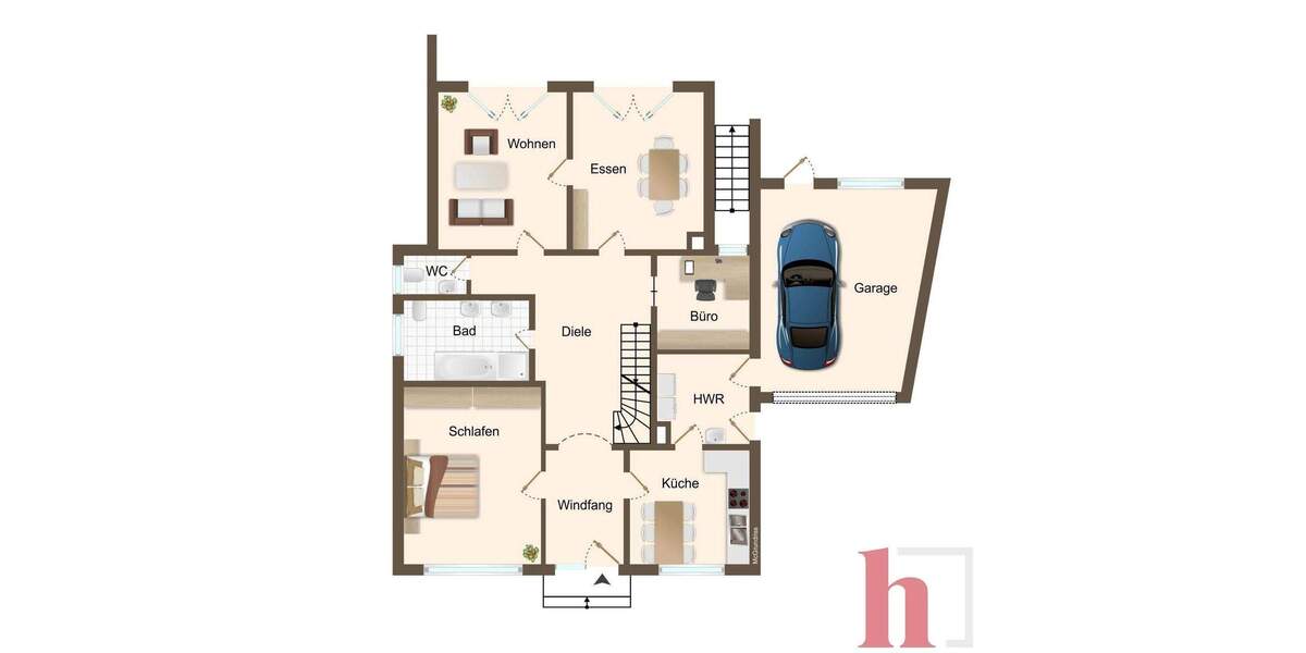Einfamilienhaus Lohne (Oldenburg) Kroge - 9 Zimmer, 204 m&sup2;, 415.000&euro; | Angebot:25820191