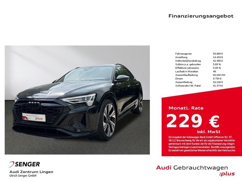 Audi Q8 e-tron 16.570 km 56.880 € Lingen 49809