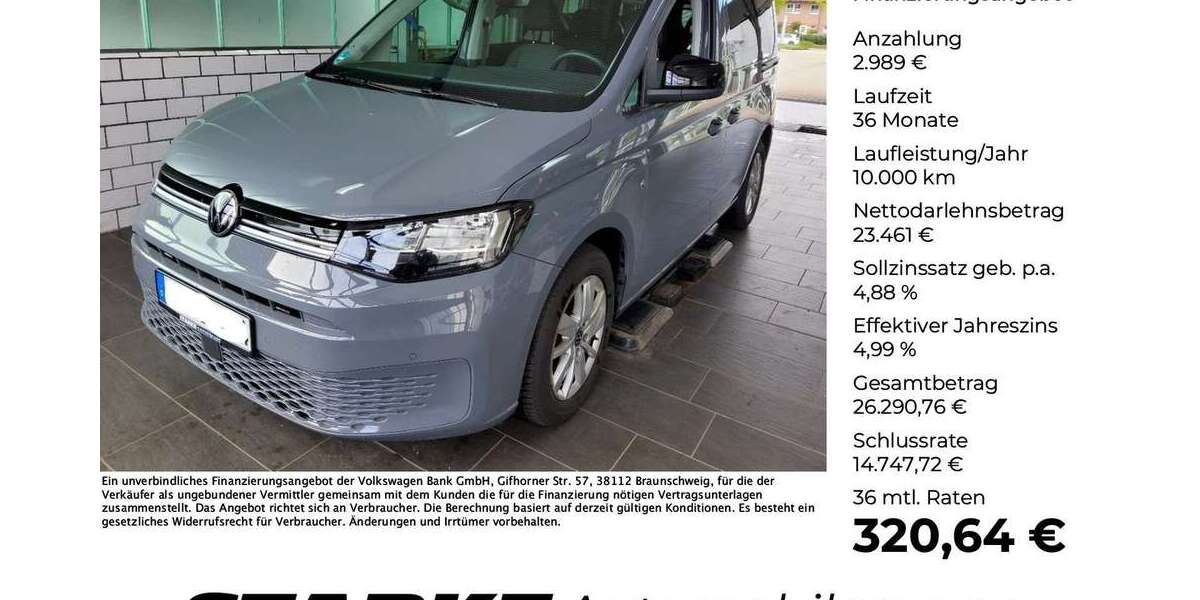 VW Caddy 48.988 km 26.450 &euro; Ibbenbüren 49477