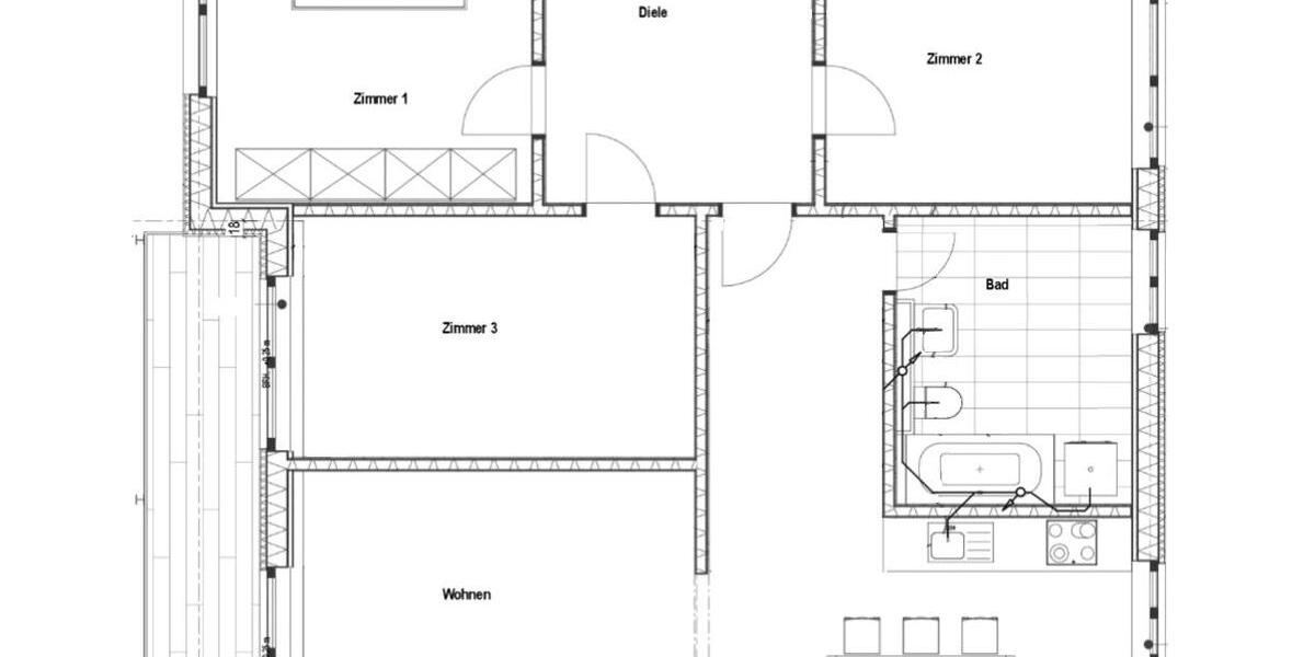Dachgeschoßwohnung Wiesbaden Dotzheim - 4 Zimmer, 114 m&sup2;, 1.690&euro; | Angebot:24992228