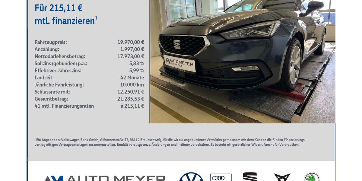 Seat Leon 106.105 km 19.970 &euro; Ochsenfurt 97199