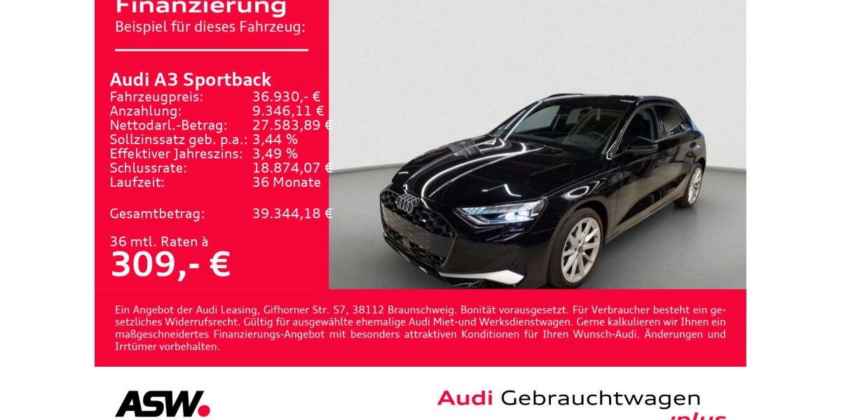 Audi A3 6.600 km 34.960 &euro; Heilbronn 74074