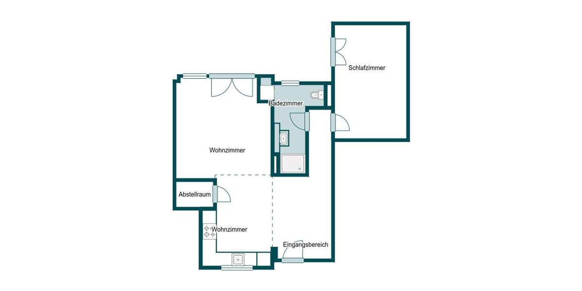 Etagenwohnung Weiterstadt Gräfenhausen - 2 Zimmer, 71 m&sup2;, 290.000&euro; | Angebot:25611991